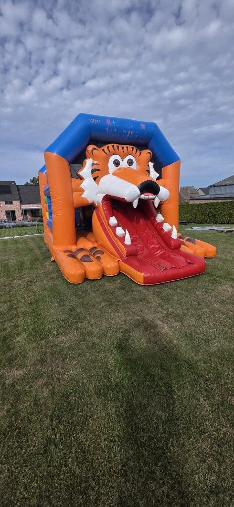Château gonflable "Tigre", Enlèvement, Utilisé