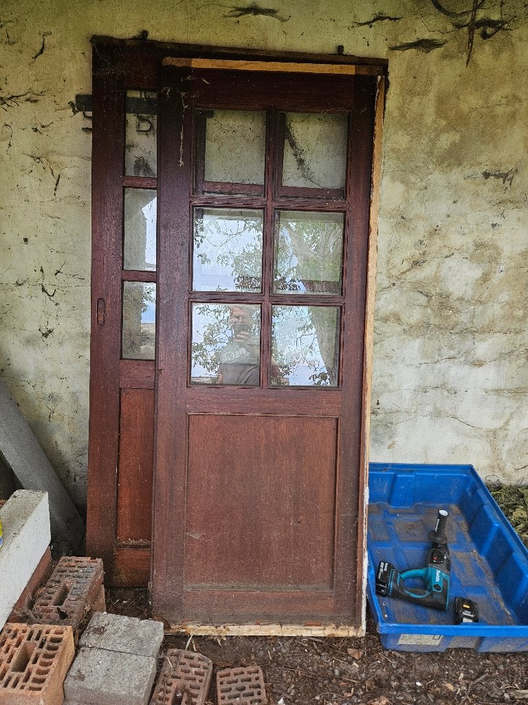 Antieke Deur in goede staat, Doe-het-zelf en Bouw, Deuren en Vliegenramen, Ophalen, Gebruikt, Hout