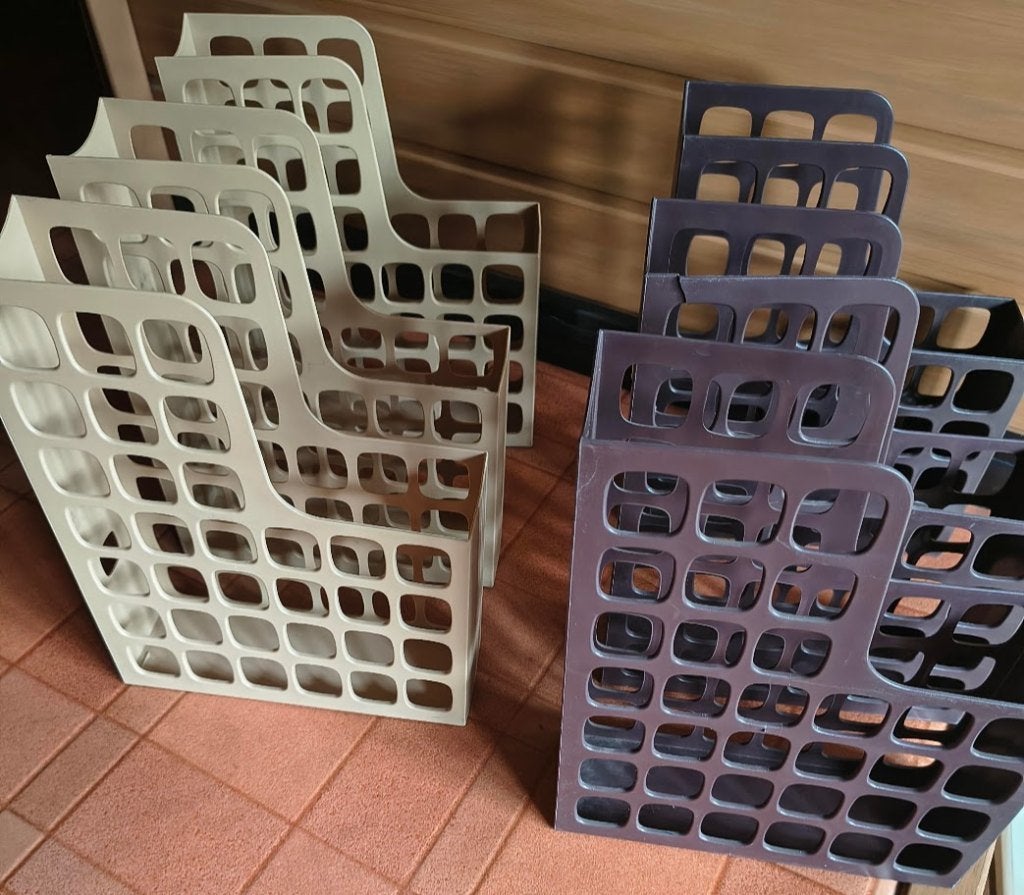 Mooie vintage set van 6 originele Esselte Boxer., Ophalen of Verzenden, Gebruikt, Vintage, Kunststof