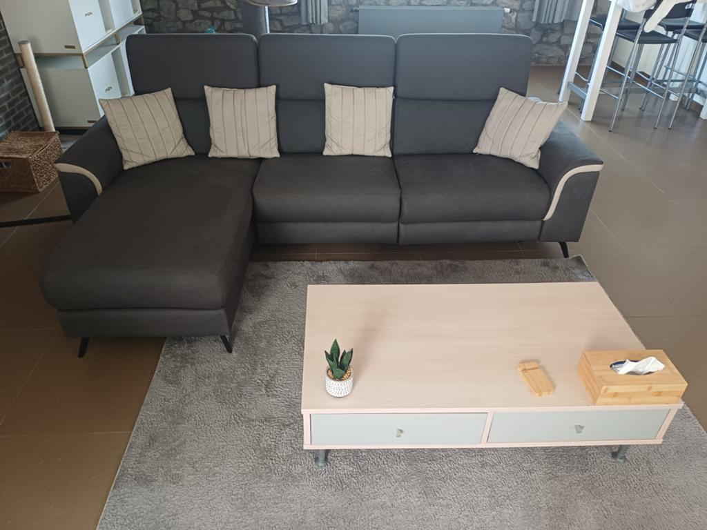 Canapé d'angle électrique en micro cuir, Maison & Meubles, Canapés | Coins salons complets, Cuir, Enlèvement