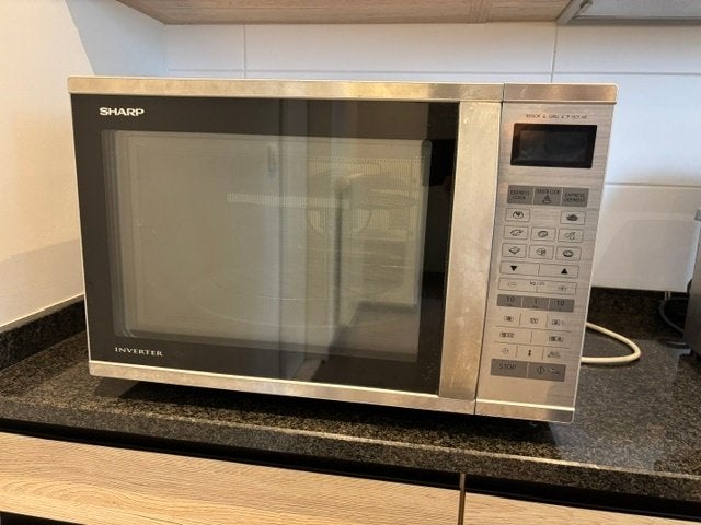 Combi oven magnetron, Elektronische apparatuur, Microgolfovens, Ophalen, Zo goed als nieuw, Draaiplateau, Combi-microgolfoven