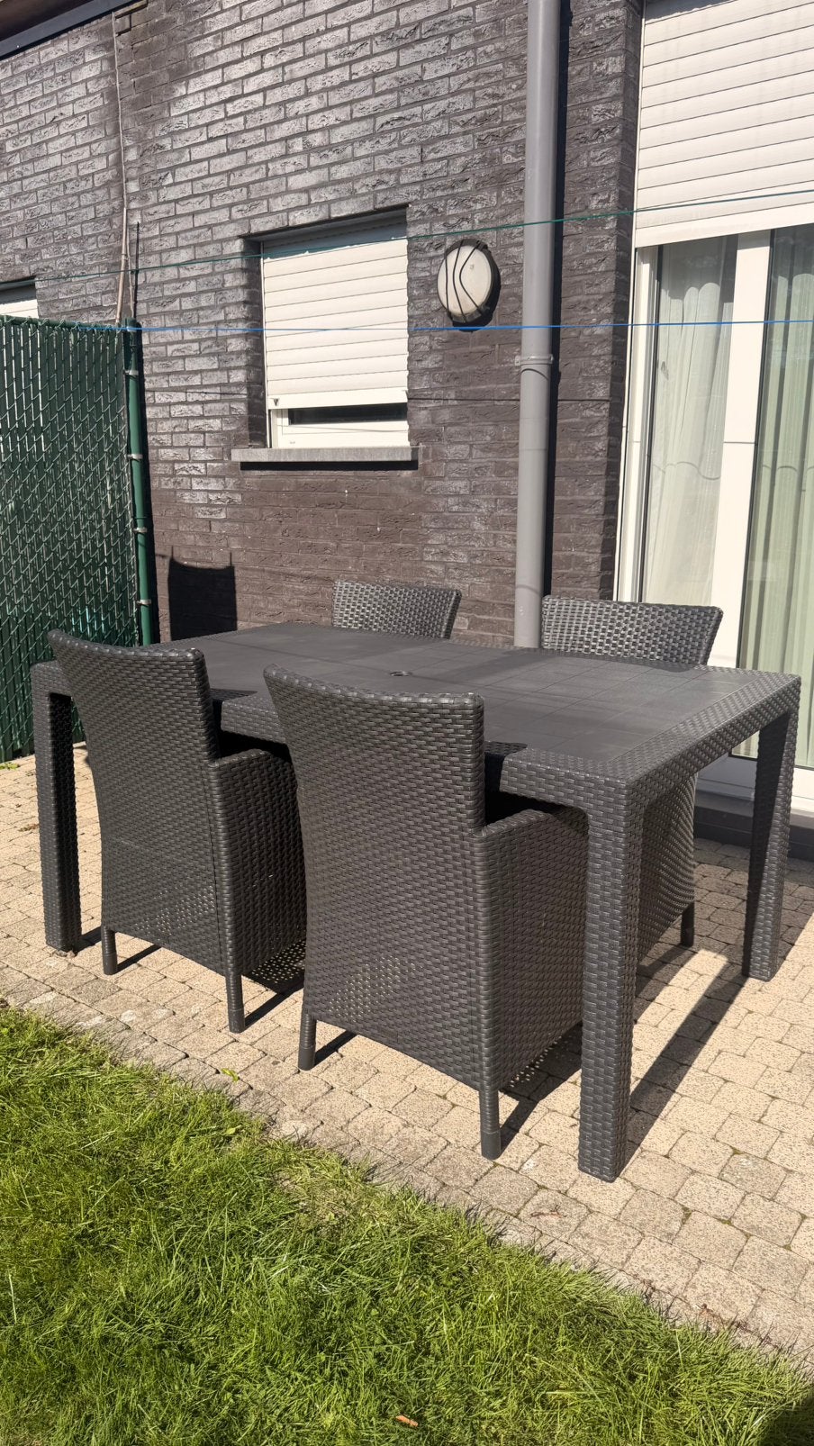 Mobilier de jardin : table et chaises, Enlèvement, Comme neuf, Salons de jardin