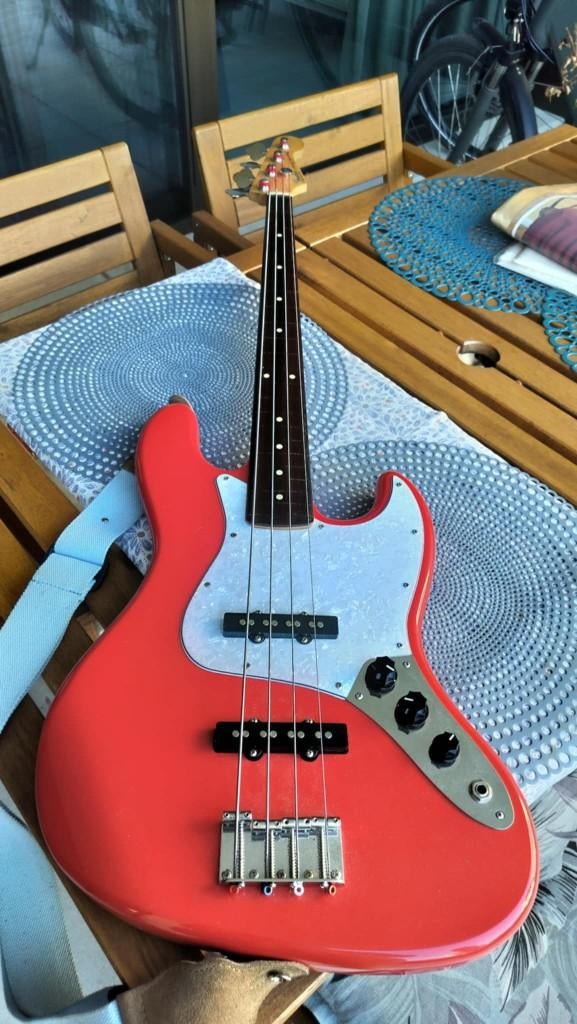 American Fender Jazz Bass Fretless, Enlèvement ou Envoi, Utilisé, Électrique