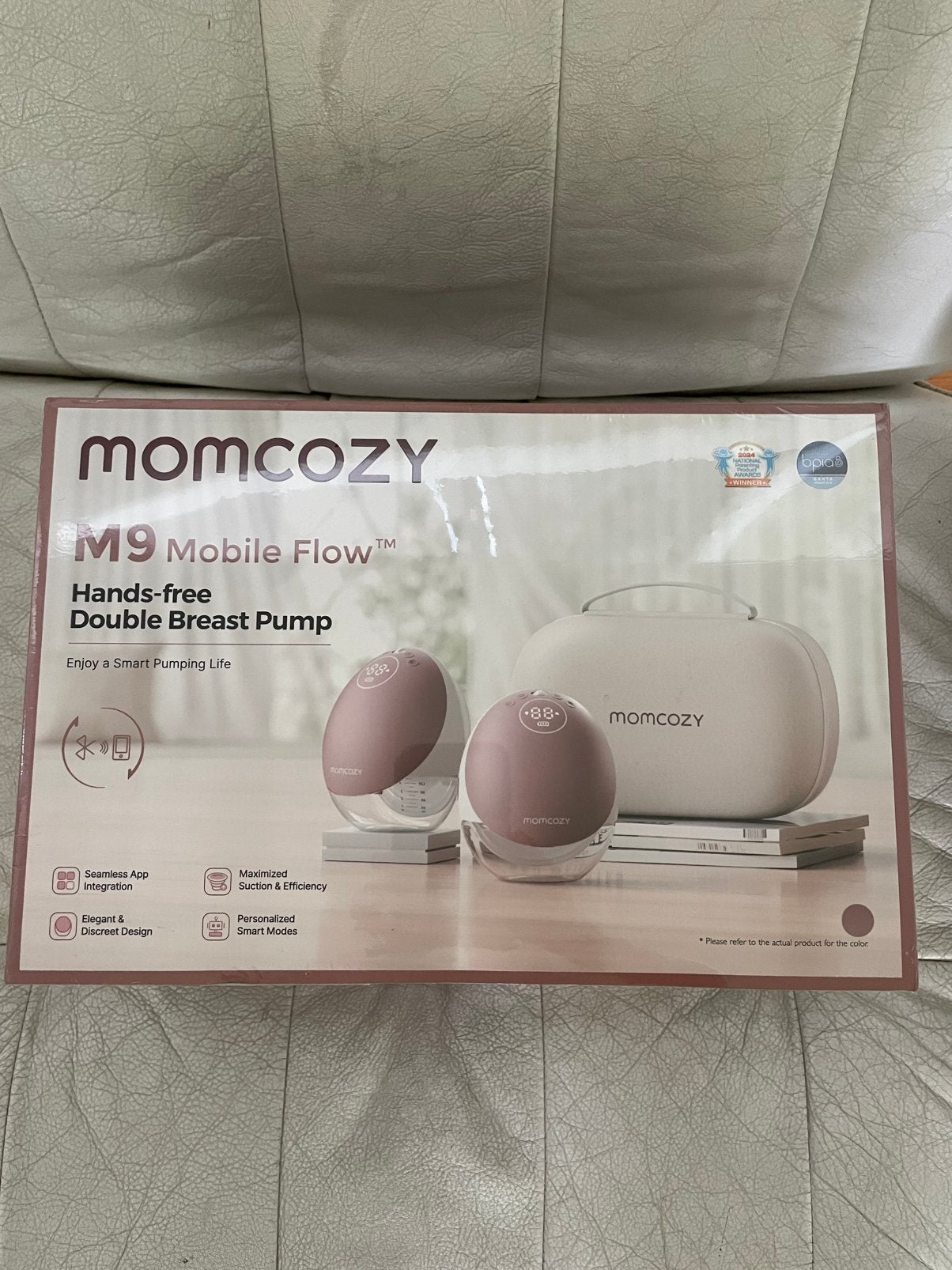Tire-lait double mobile Momcozy M9 Blanc, Portable, Comme neuf, Enlèvement, Autres marques