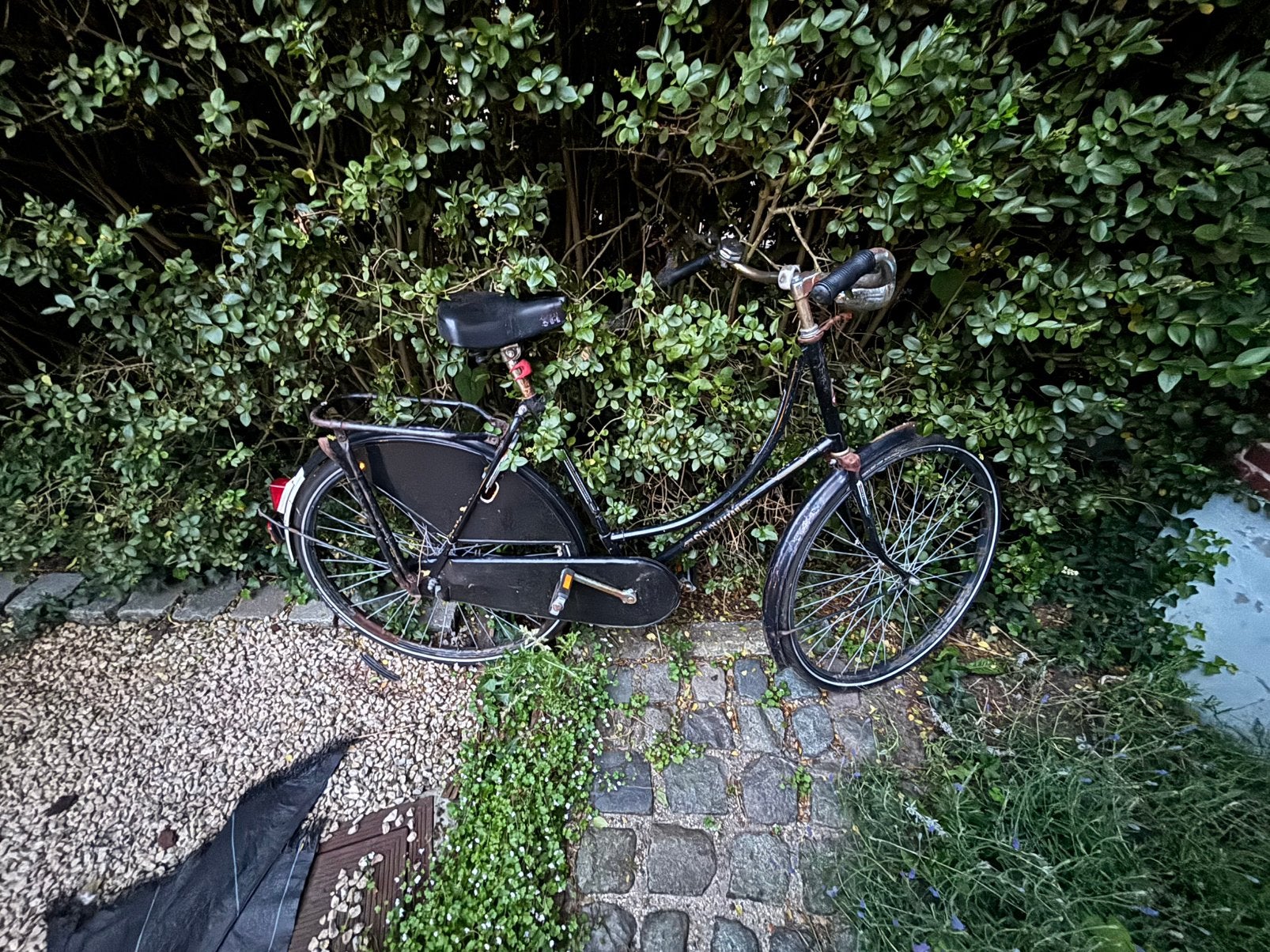 Leuke oude Hollandse fiets met werk aan, Enlèvement, Frein à rétropédalage