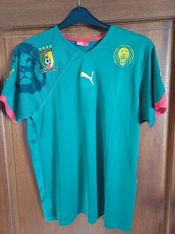 Maillot Cameroun Domicile Puma Vintage (2009-2011)  Taille L, Taille L, Envoi, Utilisé, Maillot