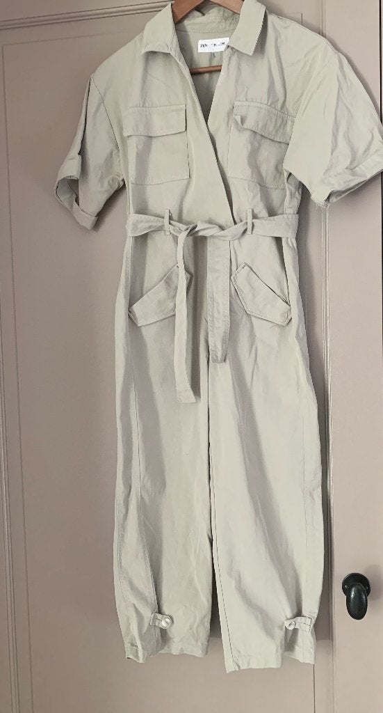 Jumpsuit beige - maat 140, Ophalen, Meisje, Zo goed als nieuw, Zara