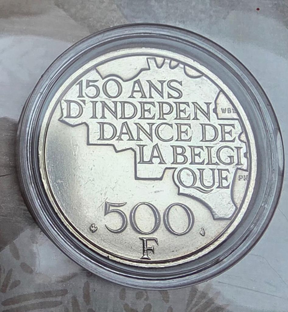 Monnaie Belge commémorative de 500 francs, Timbres & Monnaies, Enlèvement, Argent