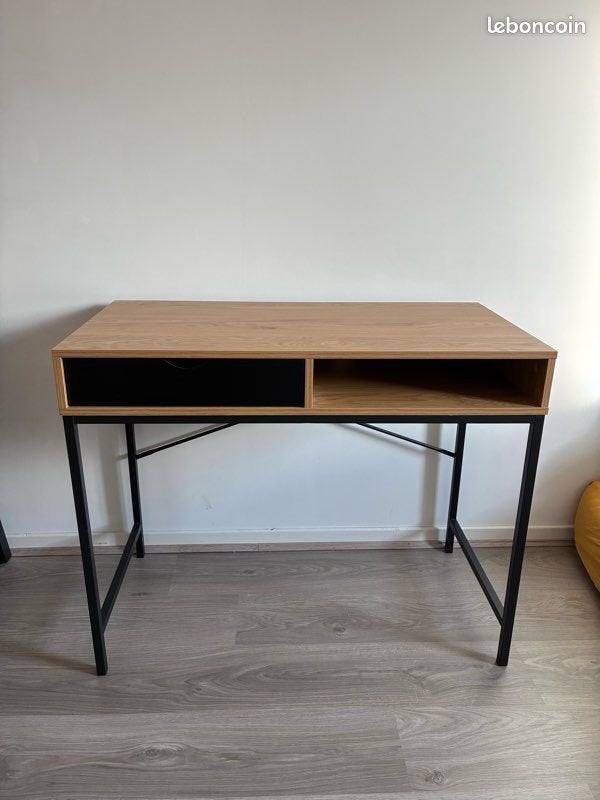 Bureau met lade - nieuwstaat, Ophalen, Zo goed als nieuw, Zwart