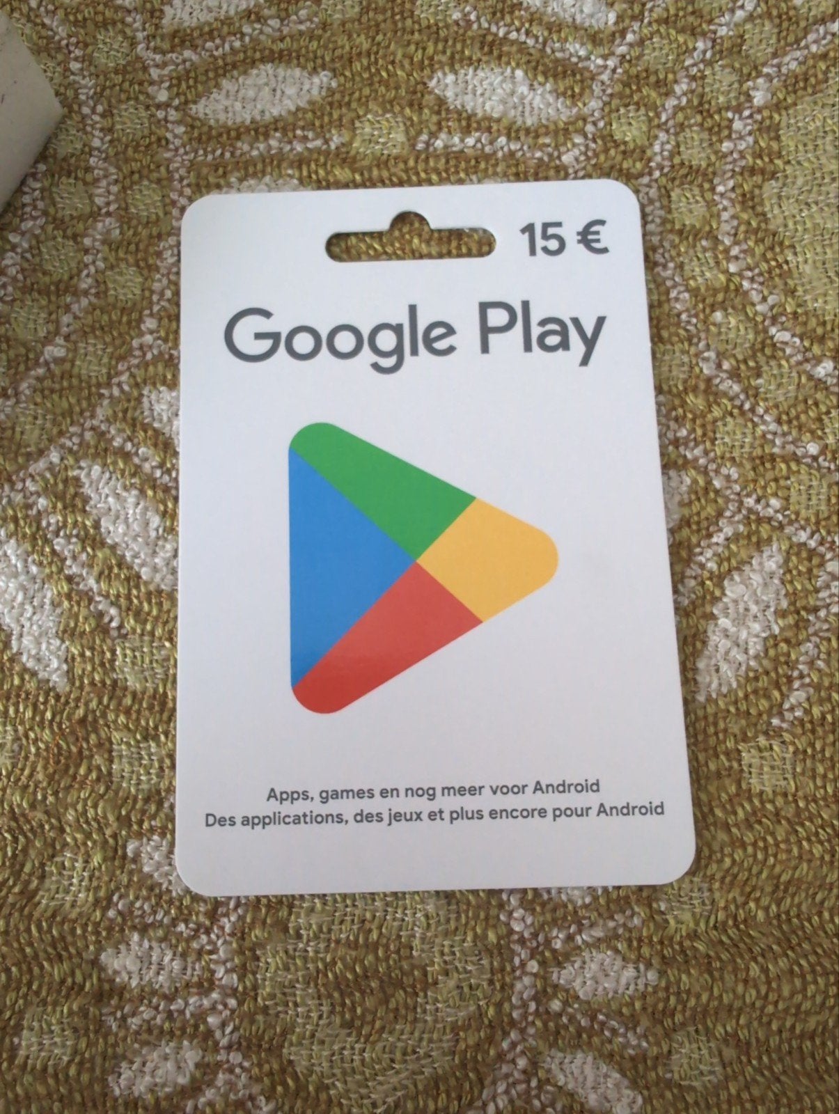 Google play kaart 15 euro, Télécoms, Enlèvement, Neuf