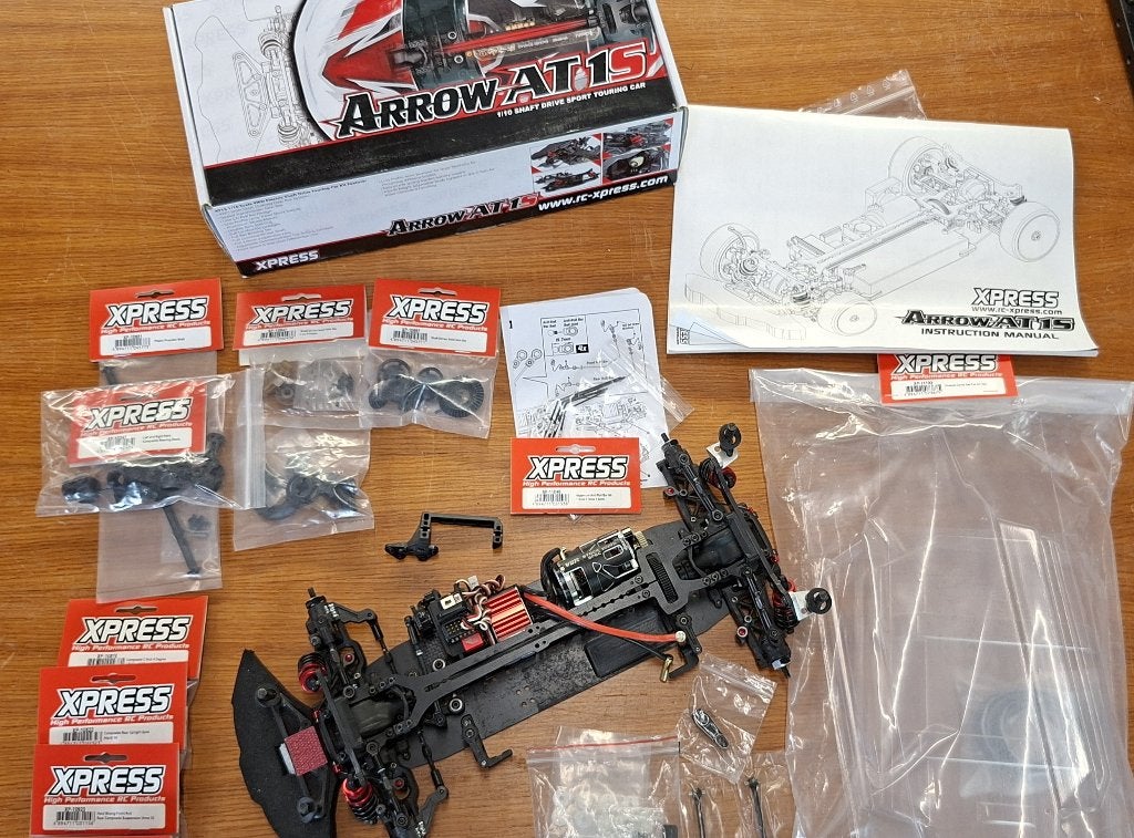 Xpress AT1S 1/10 Touring chassis 4WD on-road (ROLLER), Gebruikt, Schaal 1:10, Auto onroad, Ophalen