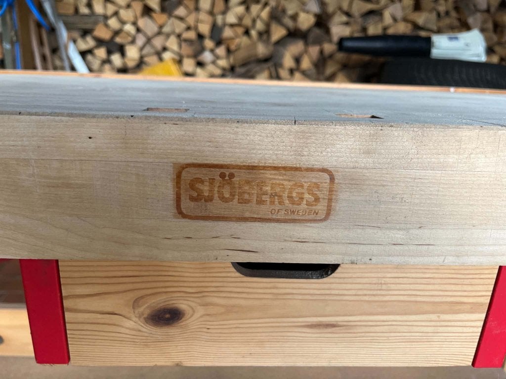 etabli de travail sjöbergs en bois massif, Enlèvement, Comme neuf, Étau