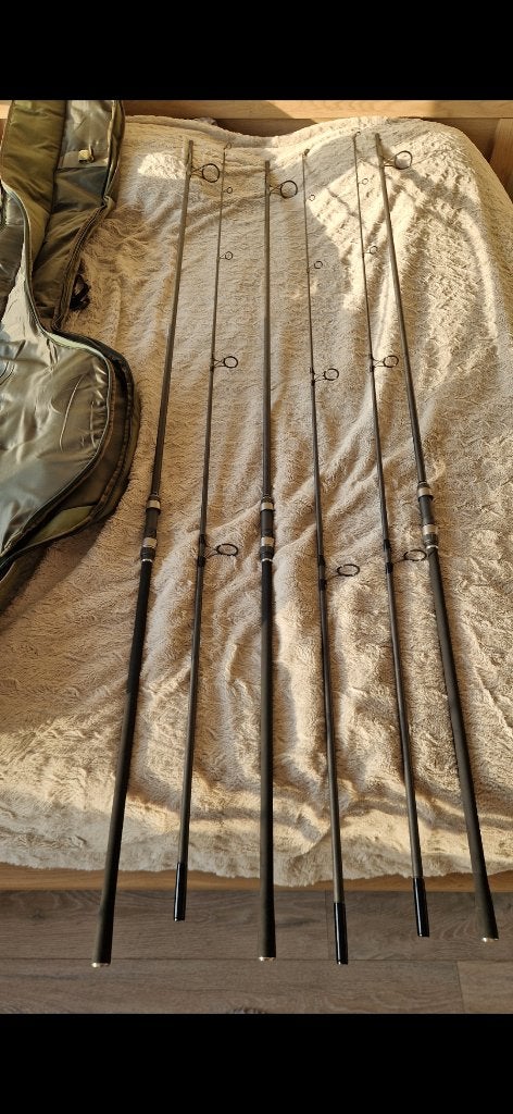 3 creys aircurves 13ft 3.5lb als nieuw met tas, Watersport en Boten, Hengelsport | Karpervissen, Ophalen, Zo goed als nieuw, Werphengel