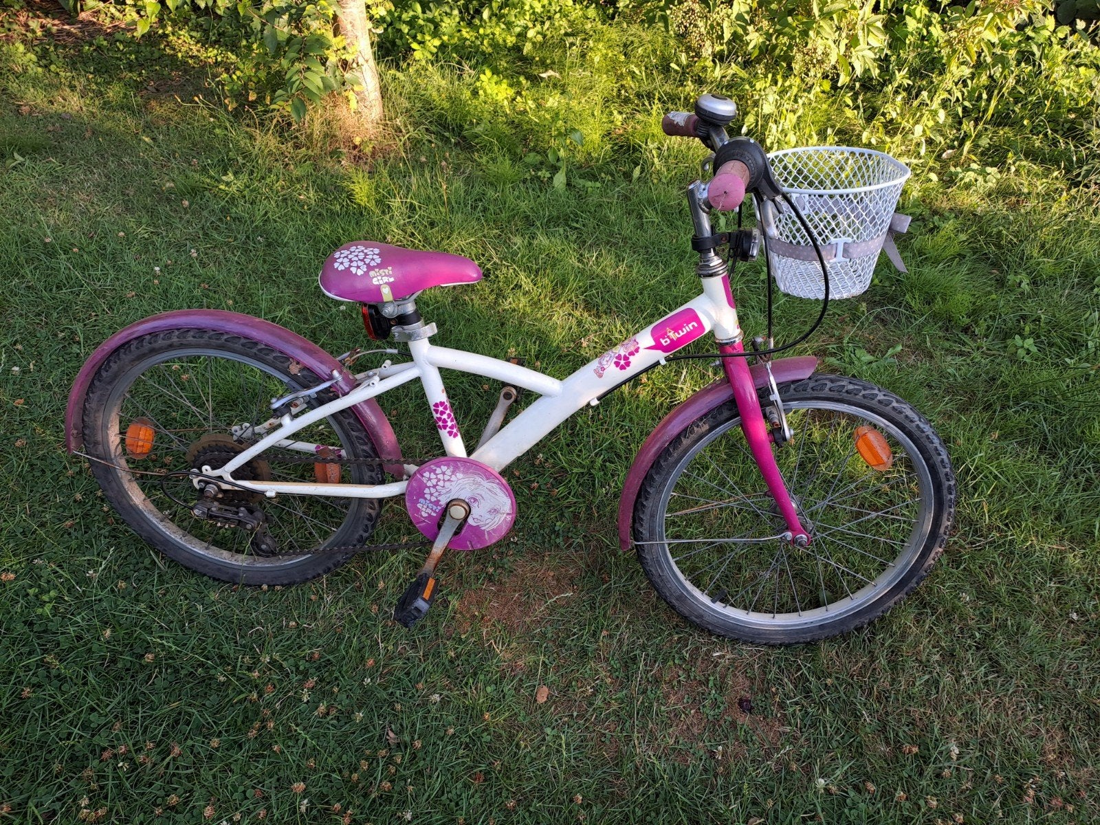 Kinderfiets - meisje - 20 inch, Vitesses, Frein sur jante, B-Twin, Utilisé