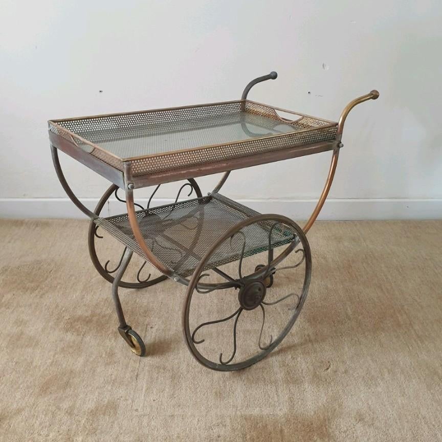 Chariot de service Josef Frank pour Svensk Tenn, années 1950, Enlèvement
