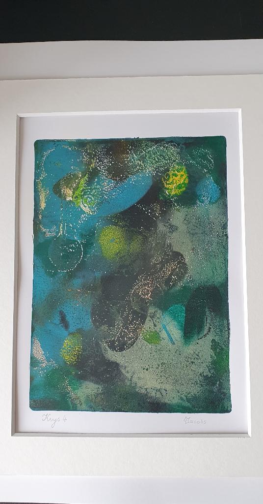 Monotype Keys 4, I. Jacobs, Antiek en Kunst, Ophalen of Verzenden, Origineel