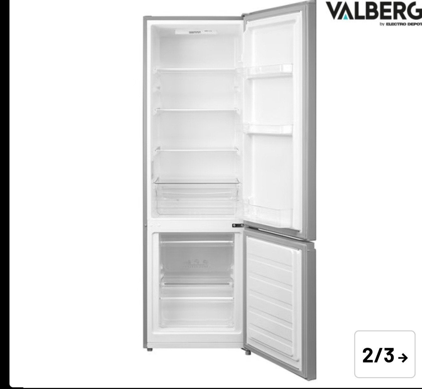 Koelkast Valberg eta nieuw gekocht op 10 juni, Ophalen