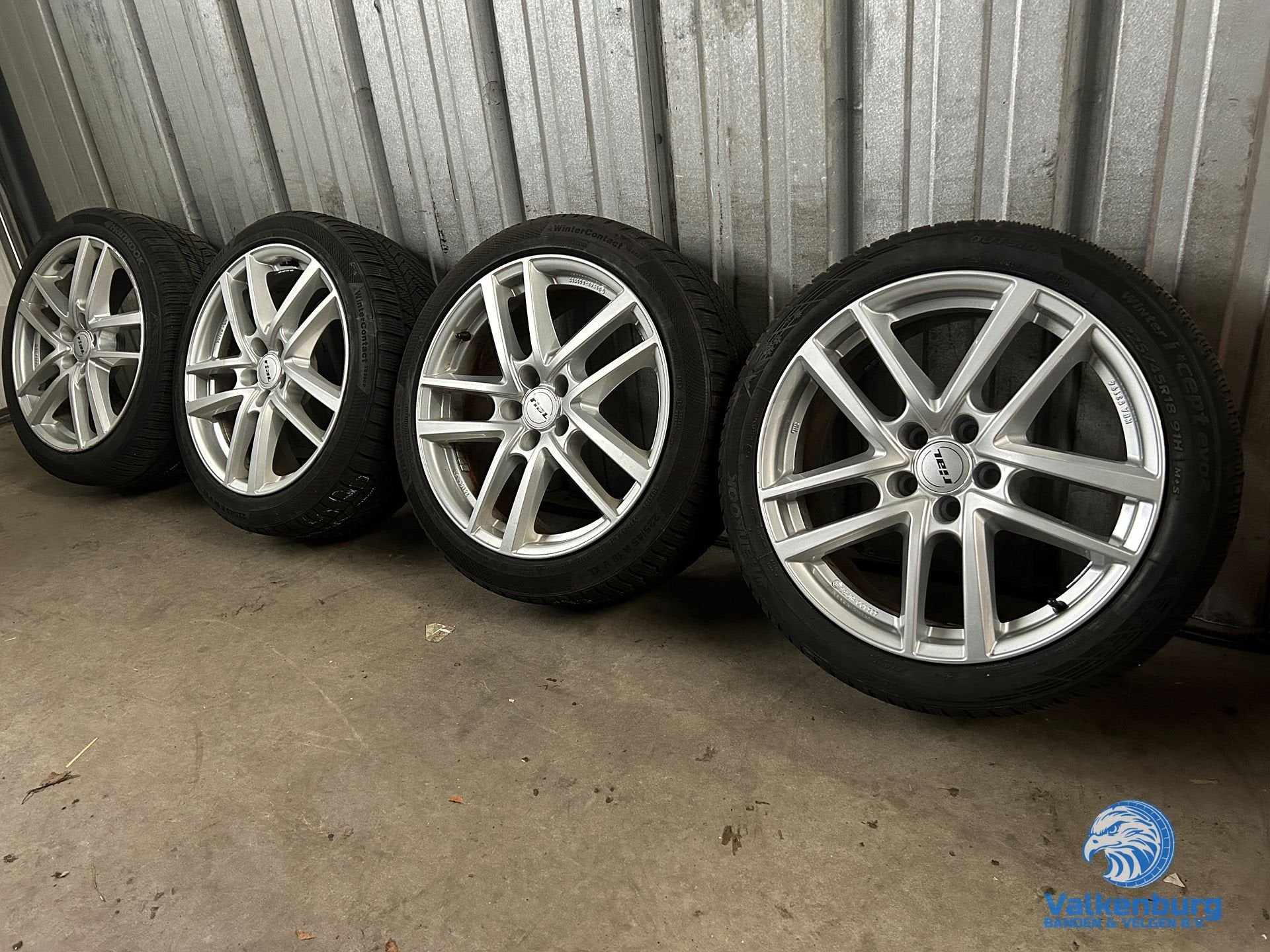6-7mm! Volvo S60 V60 Ford Mondeo 18 inch velgen 5x108 winter, Pneus et Jantes, Pneus hiver, Véhicule de tourisme, -