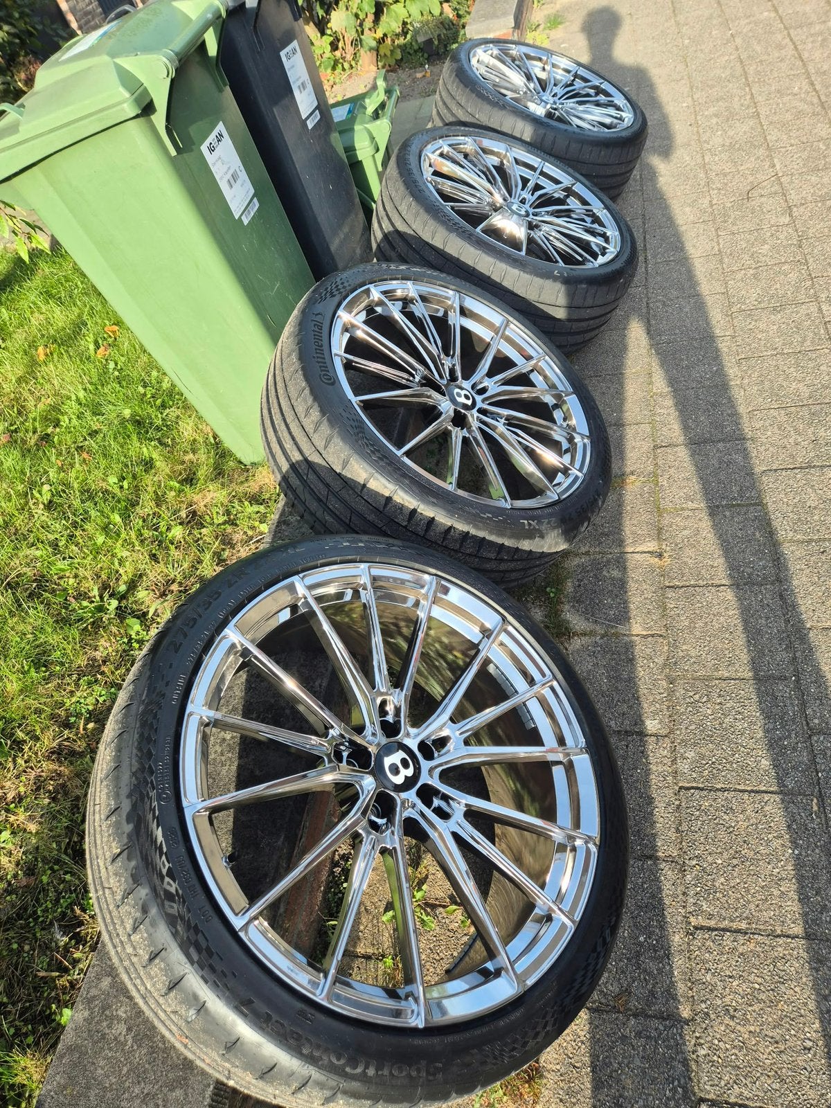 Bentley 22” Velgen Zwart – 22x9 ET32 / 22x9.5 ET25, Auto-onderdelen, Ophalen, 275 mm, Nieuw, Overige maten