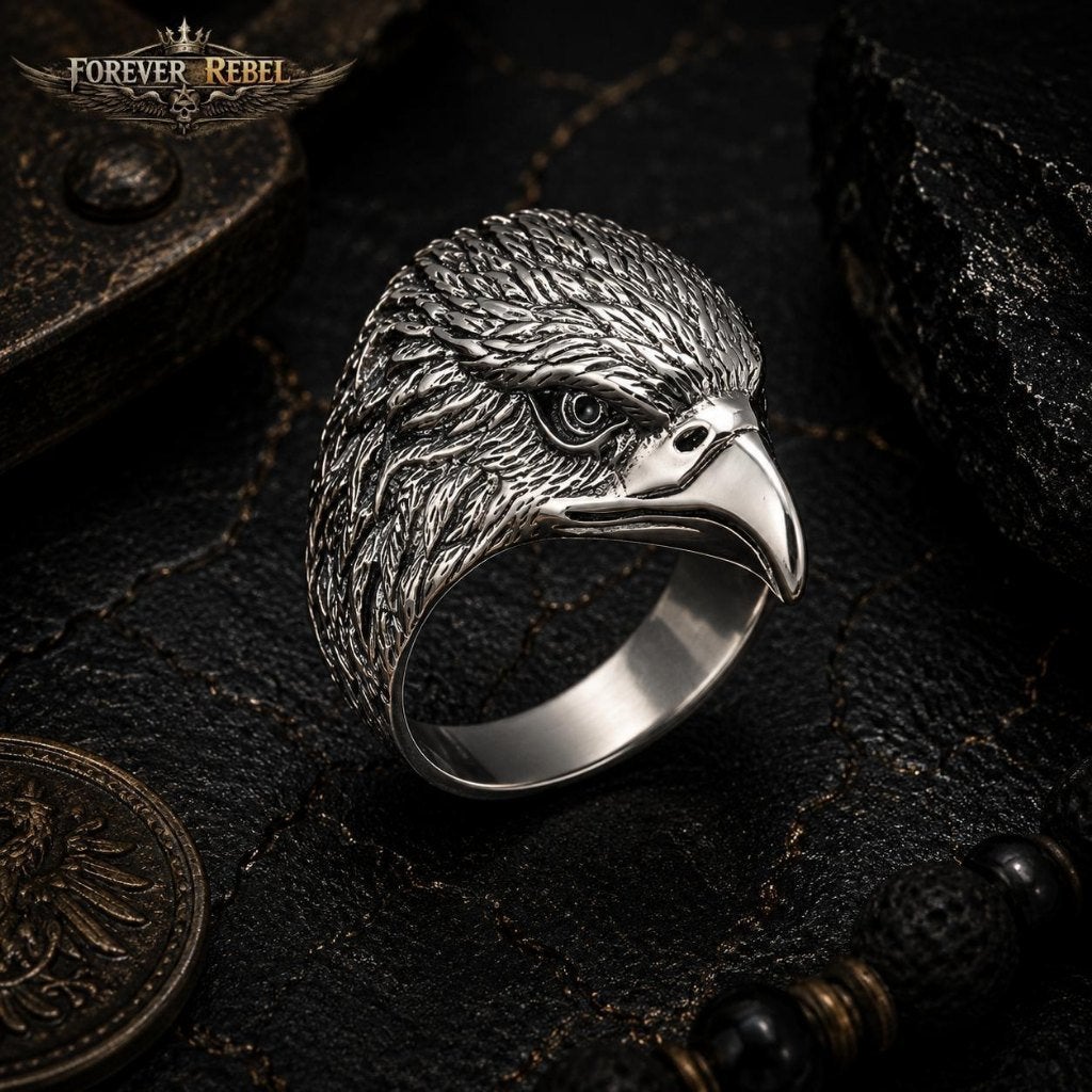Predator’s Mark Adelaar - 925 Zilver - Diverse Maten, Neuf, Femme ou Homme, Argent, Argent