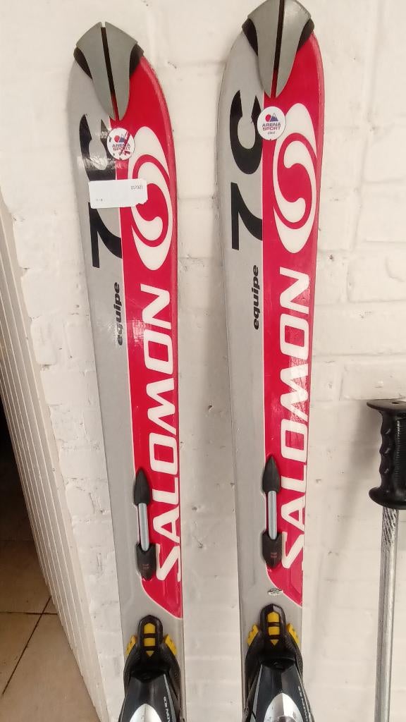 skis Salomon + bâtons + sac, Sports & Fitness, Carving, Skis, Salomon, 140 à 160 cm