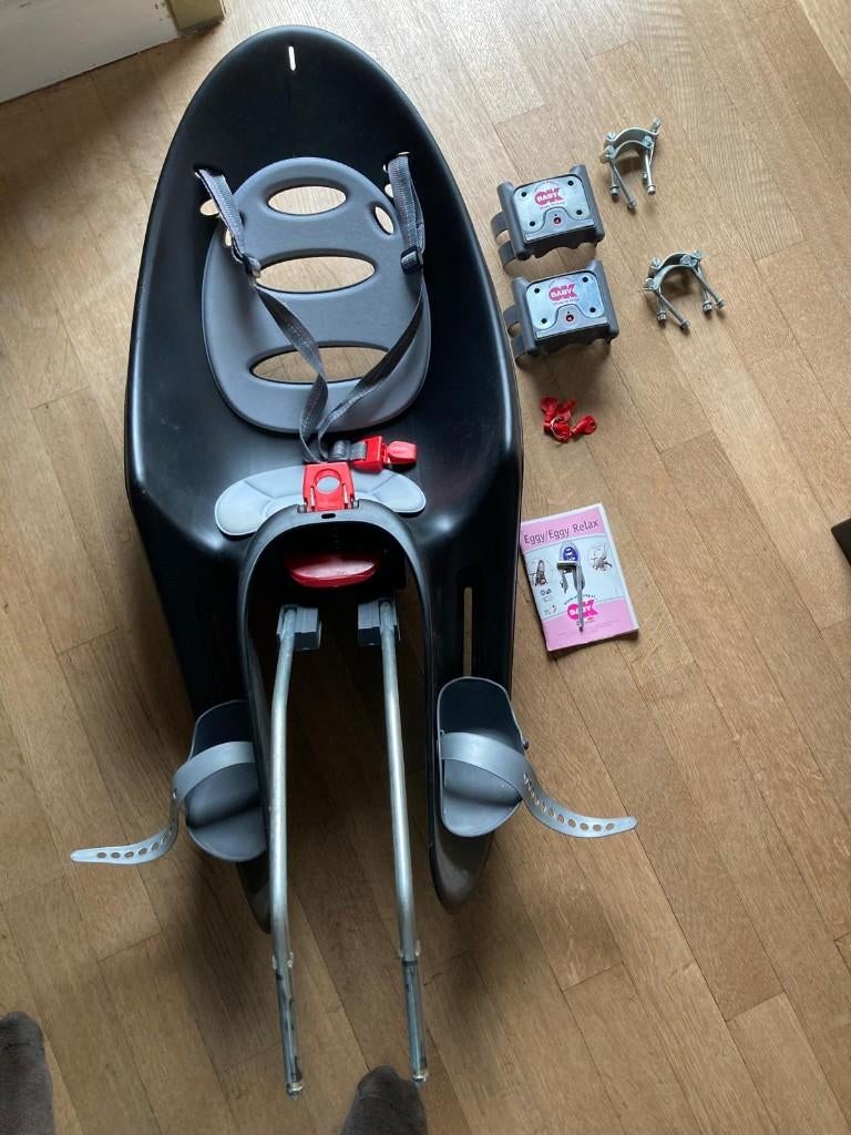 Fietsstoel OK Baby Eggy Relax + 2 fietsbevestigingen, Repose-pieds, 15 à 25 kg, Enlèvement, Utilisé