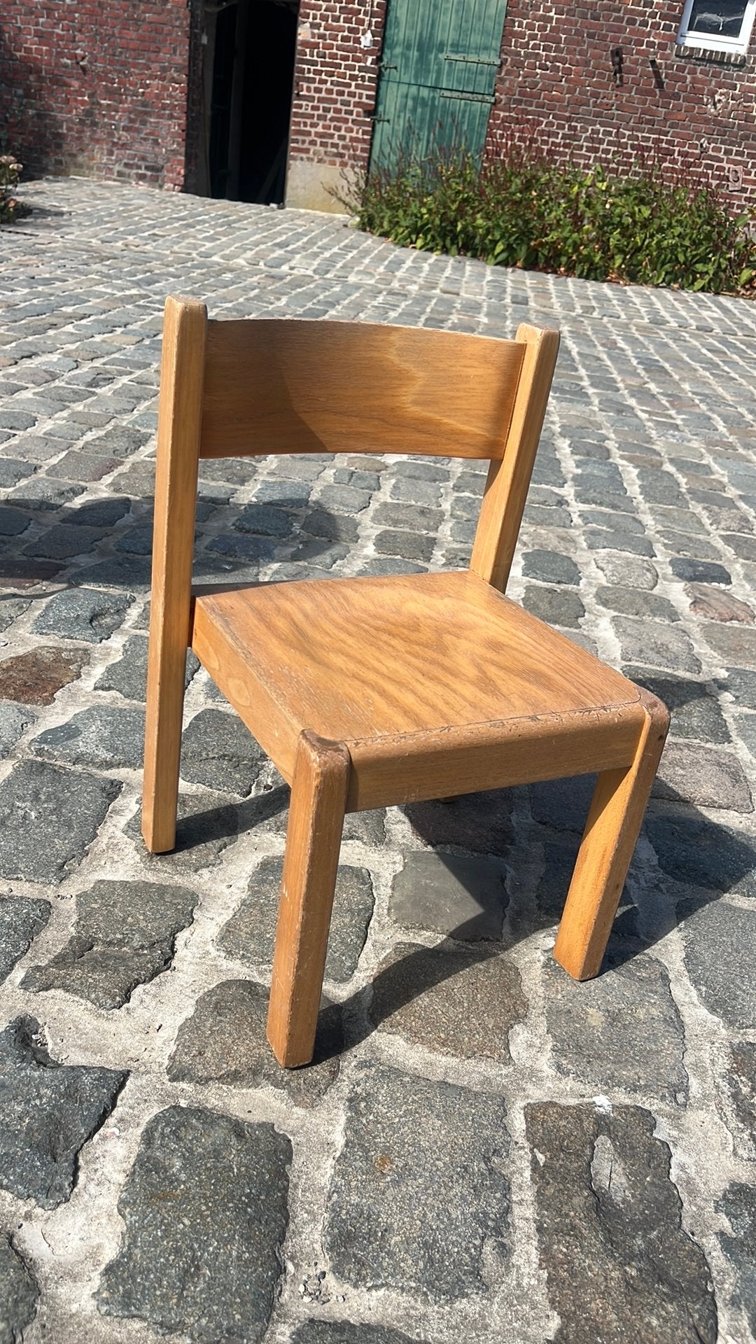 Kinderstoel hout, Ophalen, Gebruikt