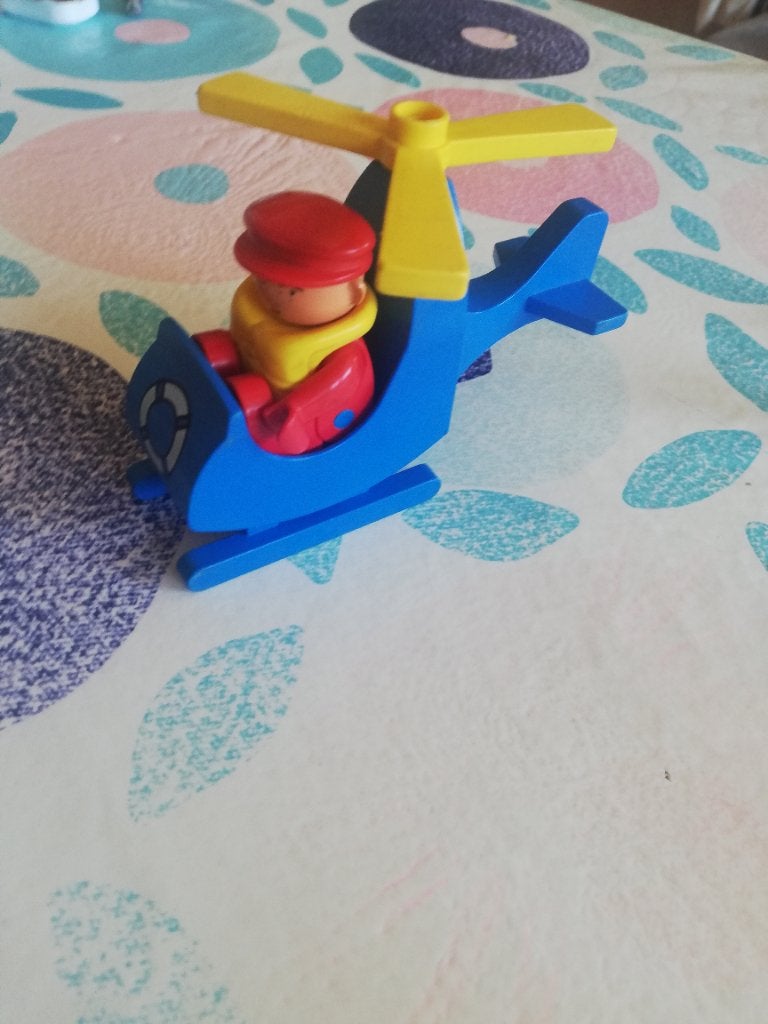 duplo helikopter vintage 2619, Kinderen en Baby's, Ophalen of Verzenden, Gebruikt, Complete set, Duplo