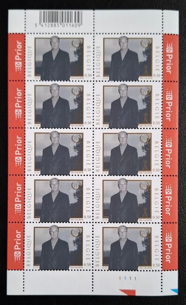 België: OBP 3289 ** Koning Albert II 2004., Koninklijk huis, Frankeerzegel, Ophalen of Verzenden, Zonder stempel