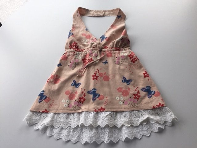 Haltertop 140, Kinderen en Baby's, Kinderkleding | Maat 140, Meisje, Luxury, Ophalen of Verzenden, Zo goed als nieuw