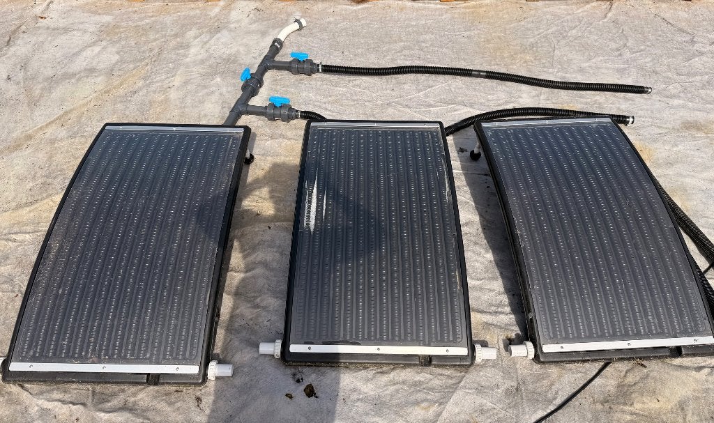 Panneaux solaire pour piscine avec vanne by-pass, Enlèvement, Neuf, Chauffage