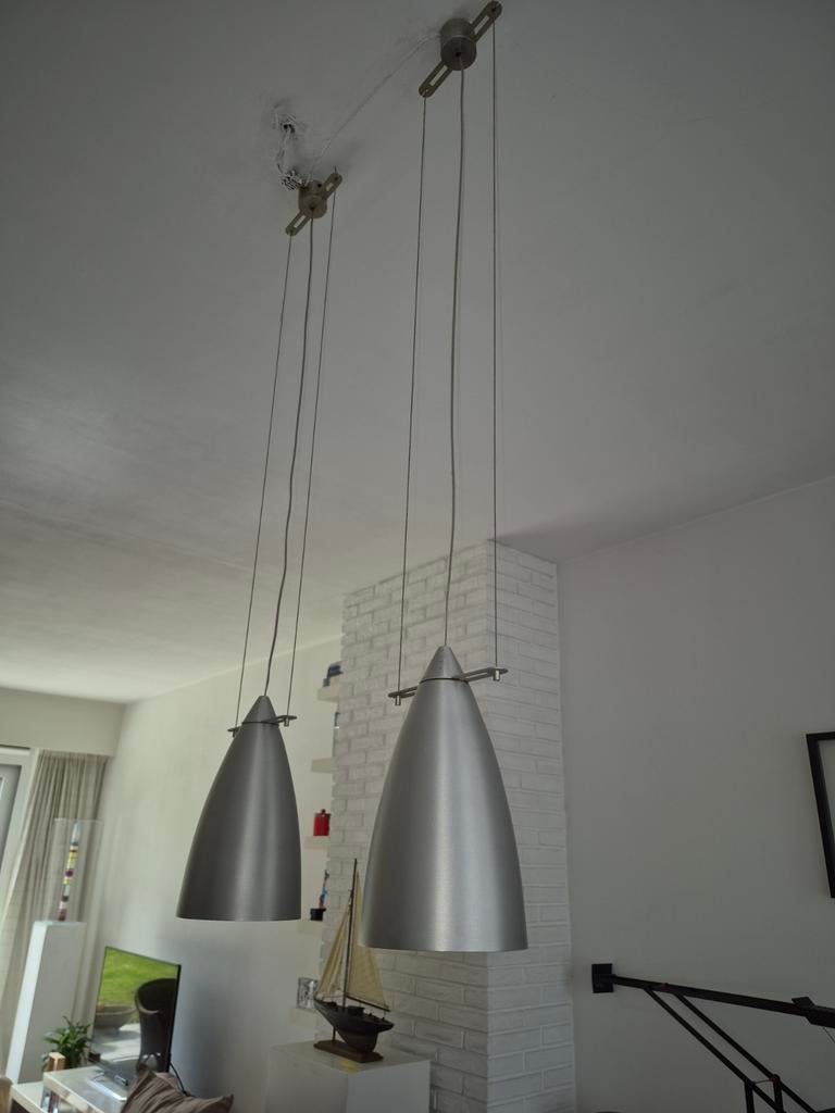 3 lampes suspendues en aluminium Wever et Ducré... 220 volts, Maison & Meubles, Enlèvement