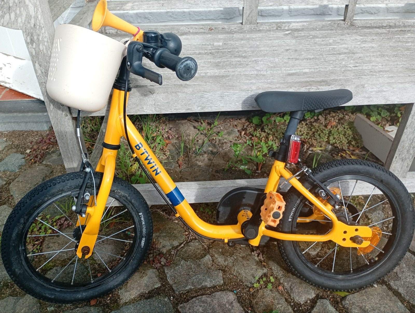 kinderfiets, loopfiets 2 in 1, Fietsen en Brommers, Ophalen, Btwin Decathlon, Schijfrem, Minder dan 16 inch