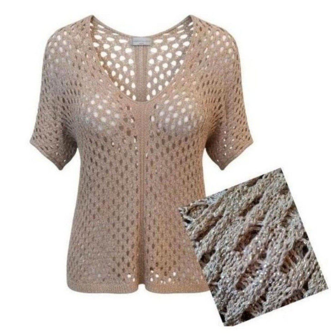Pull doré L'ATELIER taille M - En parfait état, Taille 38/40 (M), Enlèvement ou Envoi, Doré, L'Atelier