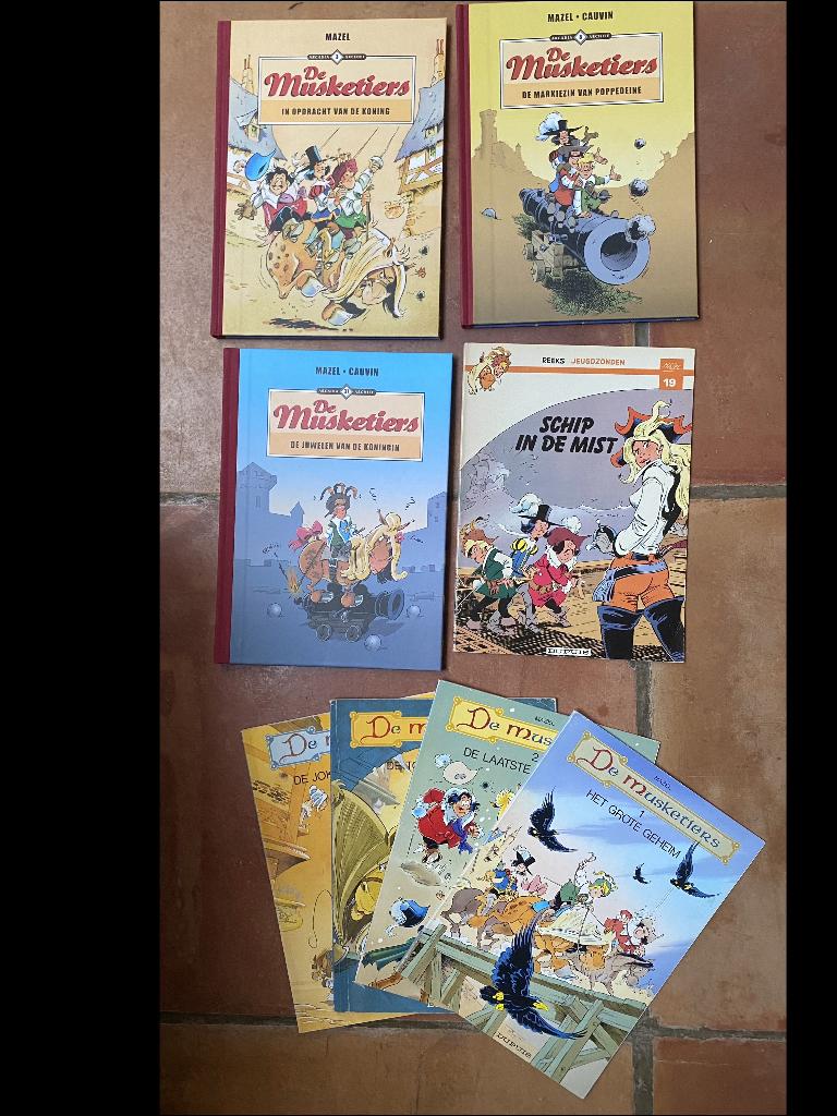 Complete stripverzameling De Musketiers (Mazel), Boeken, Stripverhalen, Complete serie of reeks, Ophalen of Verzenden, Zo goed als nieuw