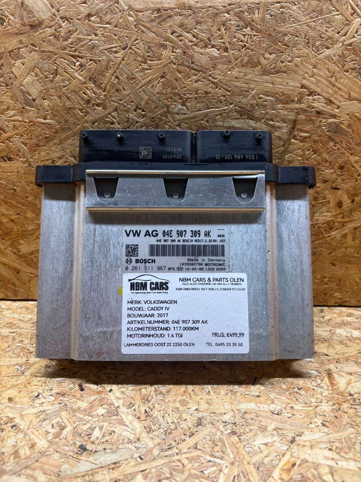 ECU VOLKSWAGEN CADDY IV 1.4 TGI 04E 907 309 AK, Enlèvement, Volkswagen