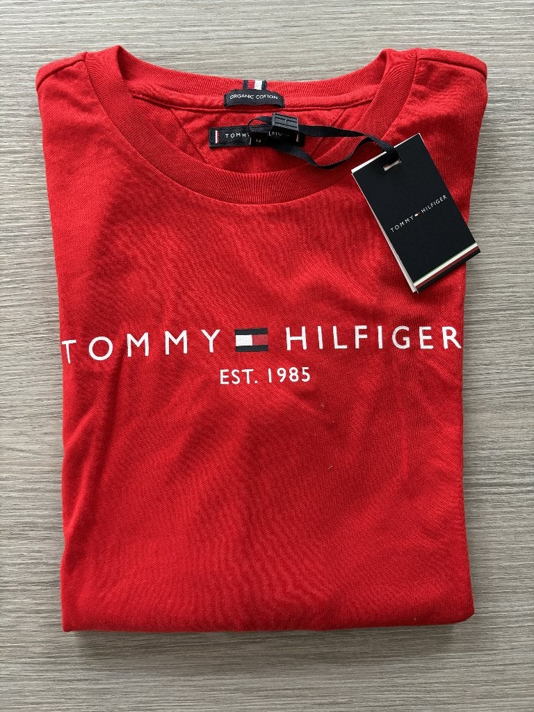 Tommy Hilfiger longsleeve rood - Maat 164 (14-15j)  NIEUW, Kinderen en Baby's, Nieuw, Ophalen of Verzenden, Tommy Hilfiger, Shirt of Longsleeve