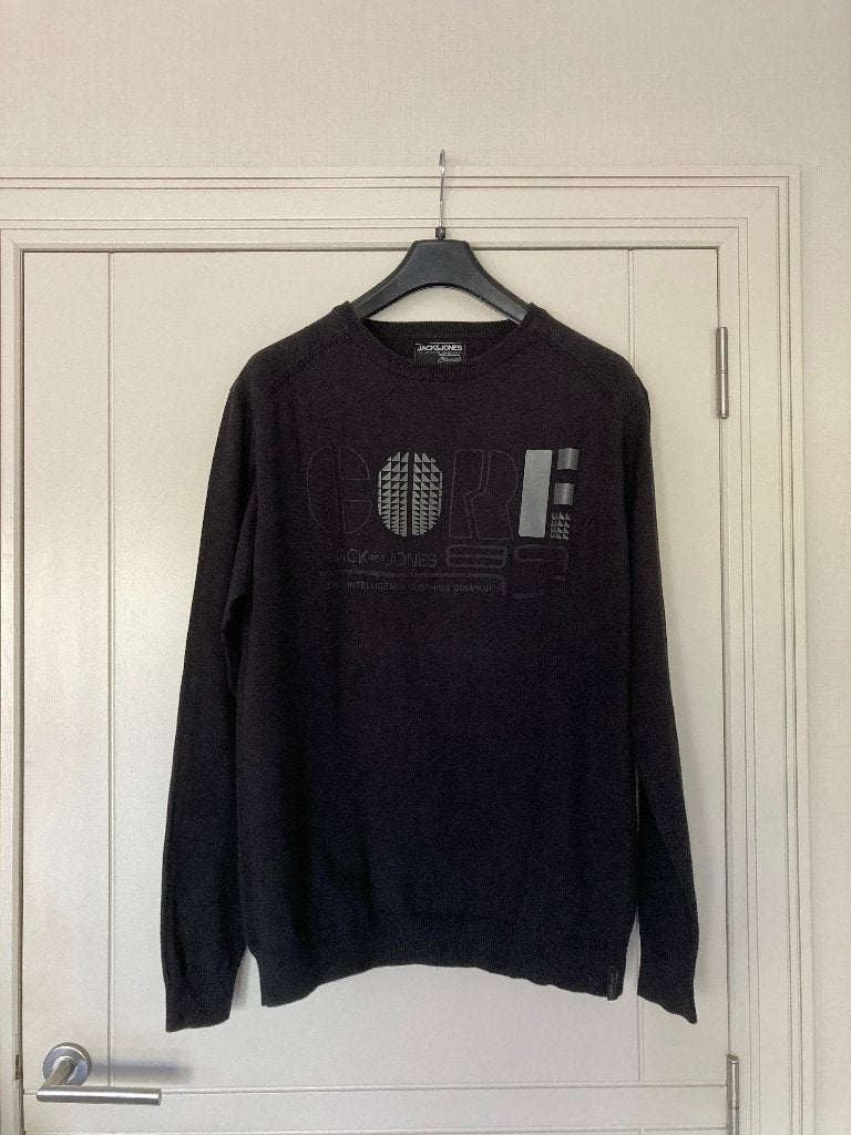 Mooie zwarte pull Jack&Jones, maat XL. Zeer goede staat, Kleding | Heren, Truien en Vesten, Zwart, Maat 56/58 (XL), Jack&Jones