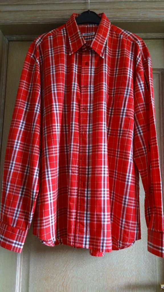 HEMD STRAND MAAT 46, Ophalen of Verzenden, Halswijdte 43/44 (XL), Rood, Strand