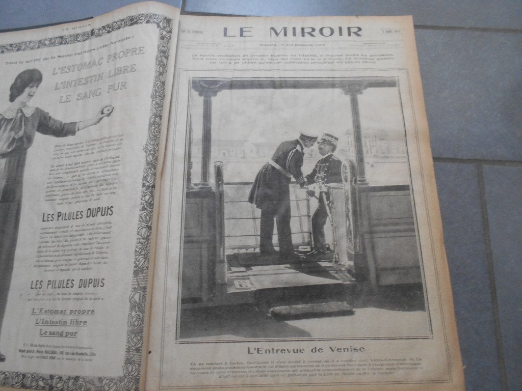 anciens magazines "Le miroir " 1912 reliés (actualités ), Livres, Enlèvement ou Envoi, Utilisé, Autres types