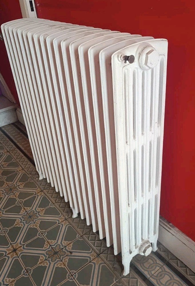 Radiateur en fonte ancien * 17 éléments, Enlèvement, Utilisé, Radiateur