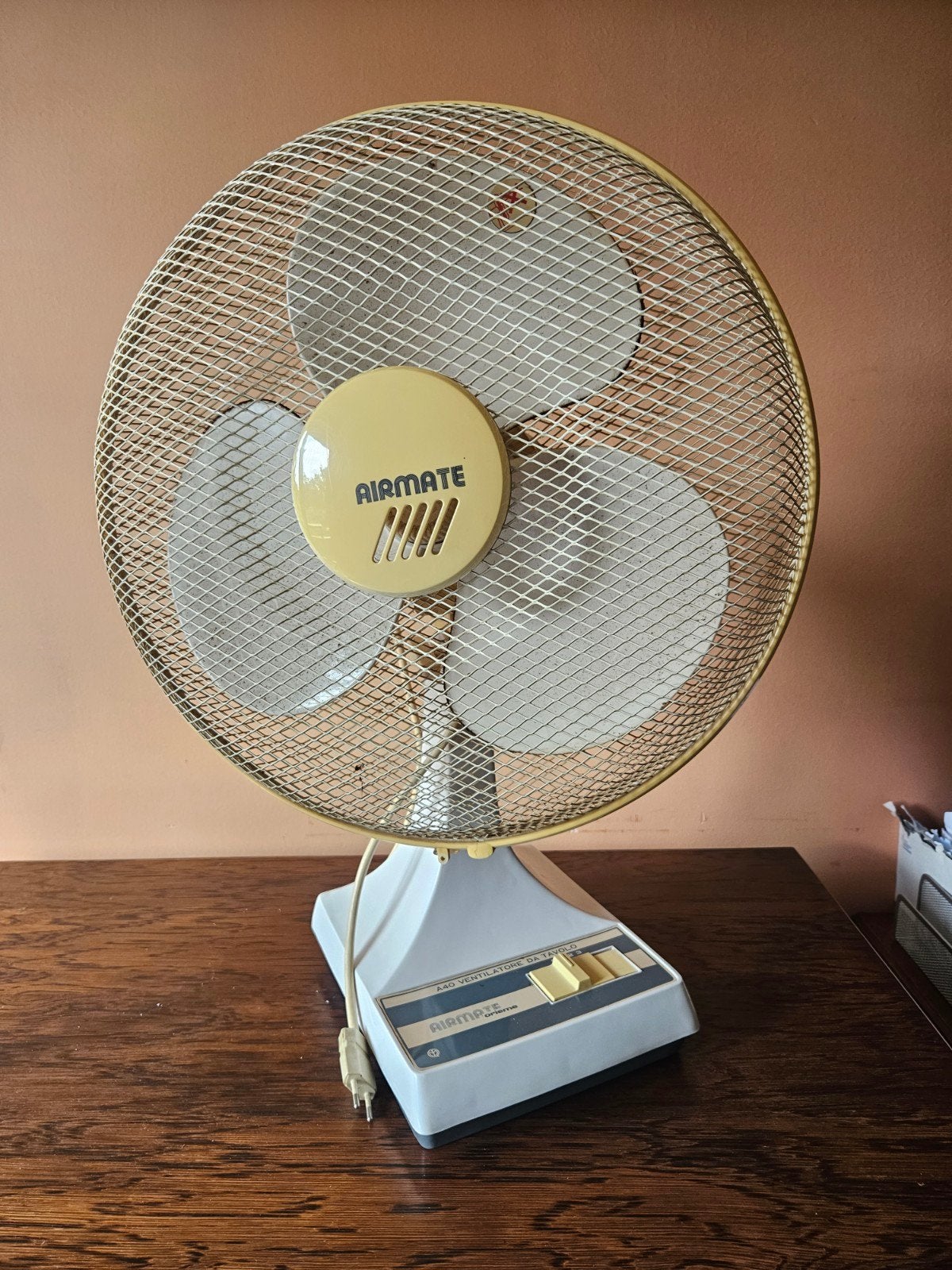 tafelmodel ventilator, Ophalen