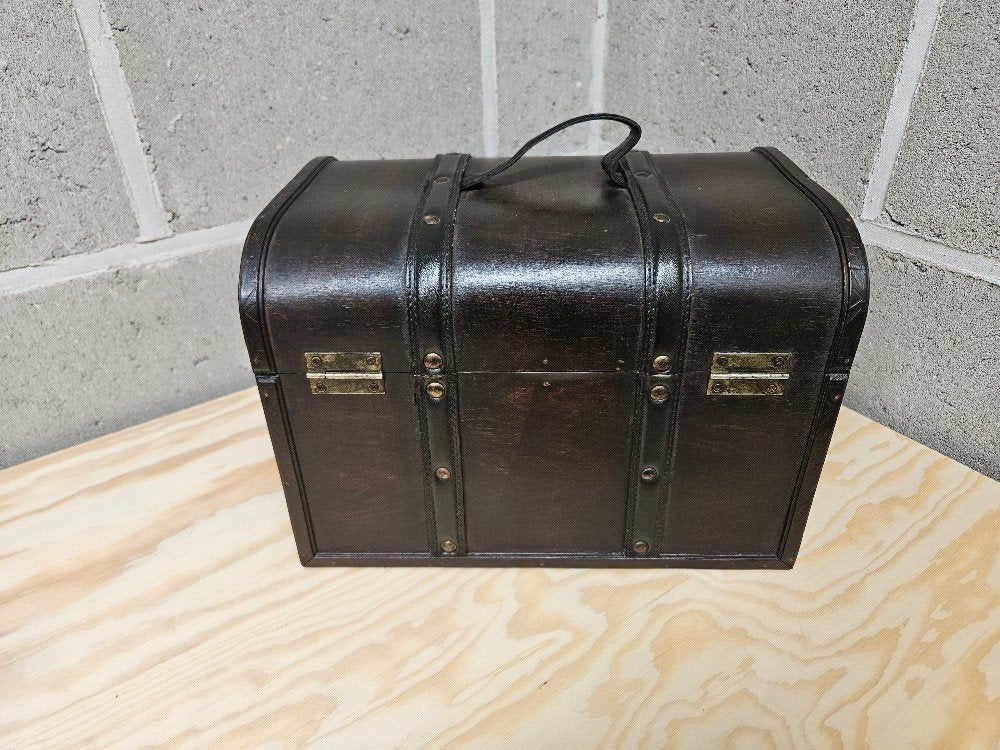 Vintage stijl houten schatkist / decoratieve opbergkist, Ophalen