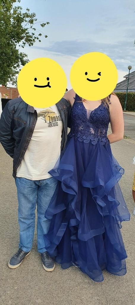 Robe de bal/princesse bleu marine  - Tonic - Taille L, Taille 38/40 (M), Comme neuf, Enlèvement, Bleu