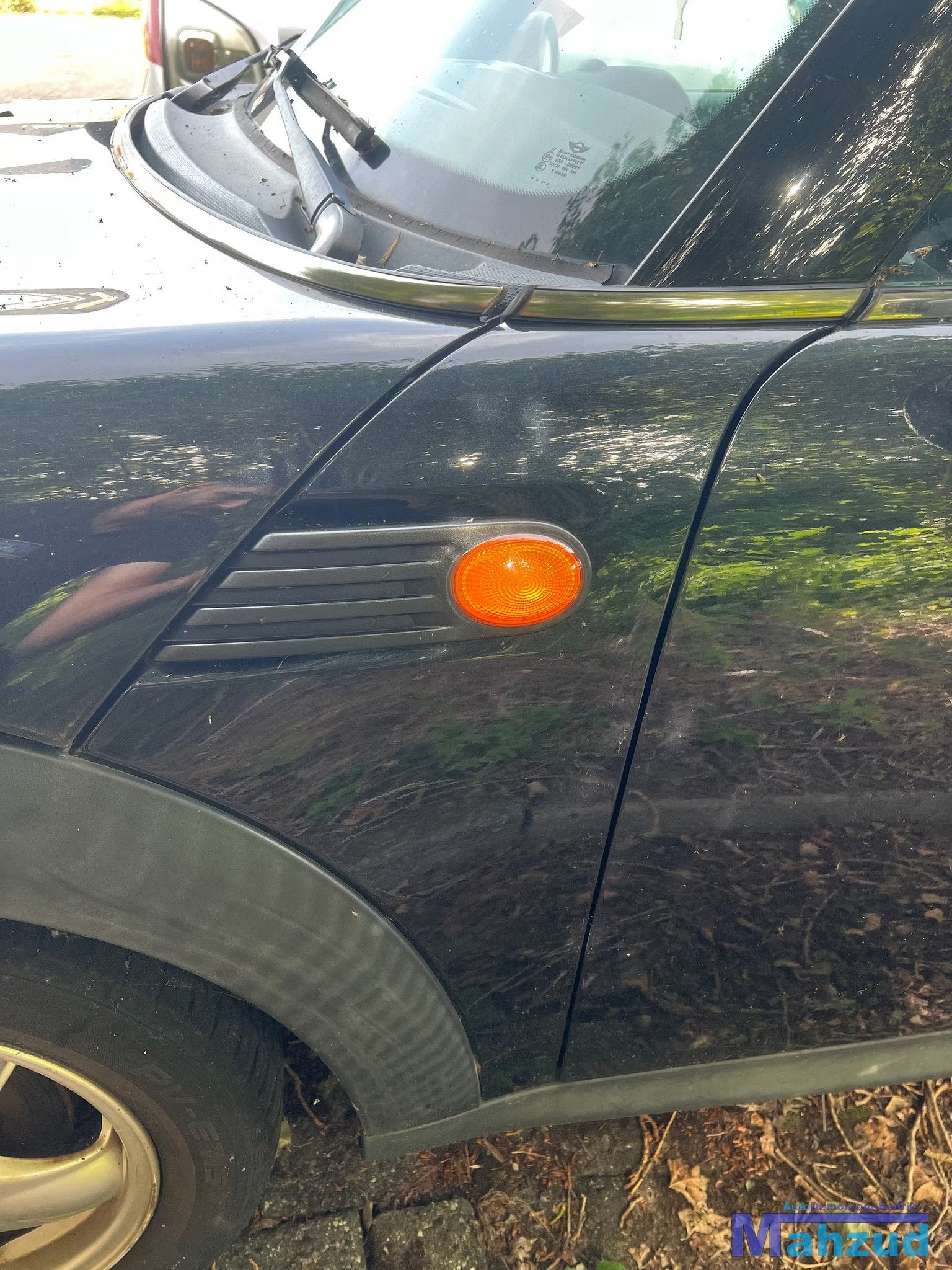 MINI R56 Zwart A25/9 links voorscherm 2005-2014, Gebruikt, Voor, Customer.service@mini.co.uk, Mini