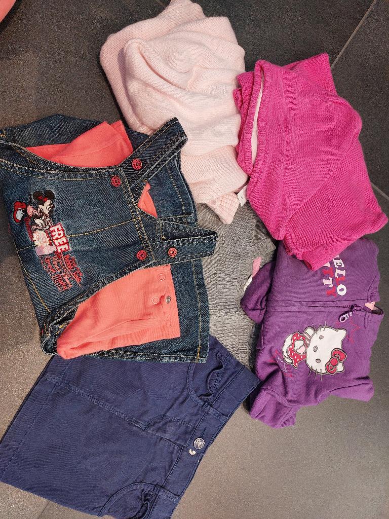 Set meisjeskleding maat 86, Kinderen en Baby's, Babykleding | Maat 86, Ophalen of Verzenden, Zo goed als nieuw, Meisje