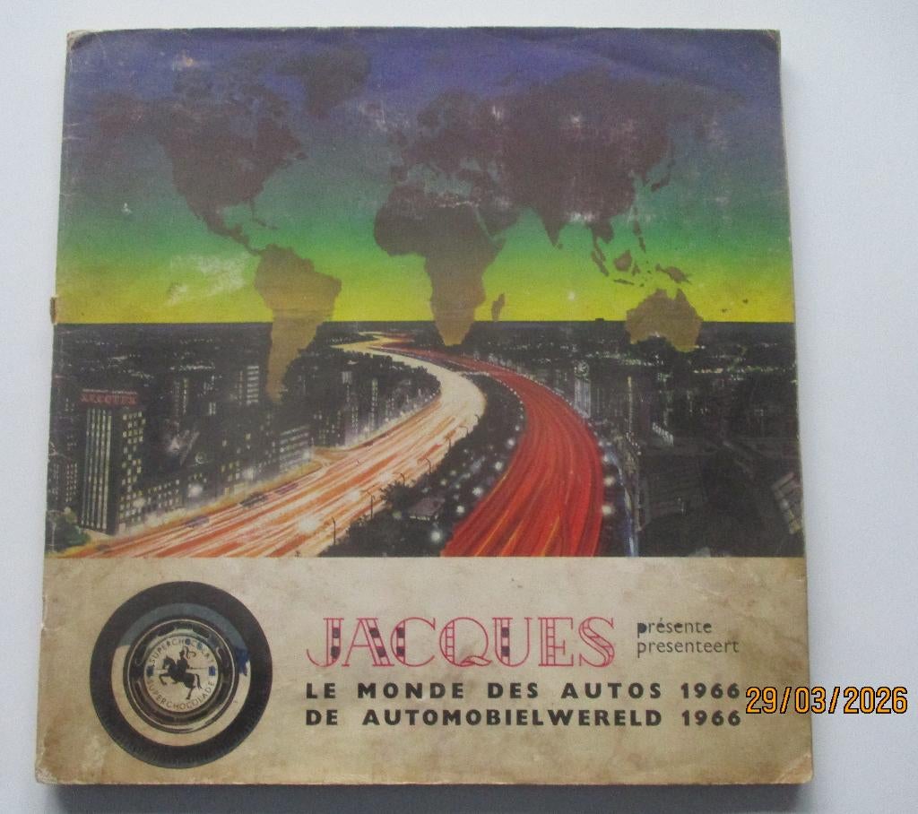 Superchocolade Jacques Auto's 66 chromoalbum, Enlèvement ou Envoi
