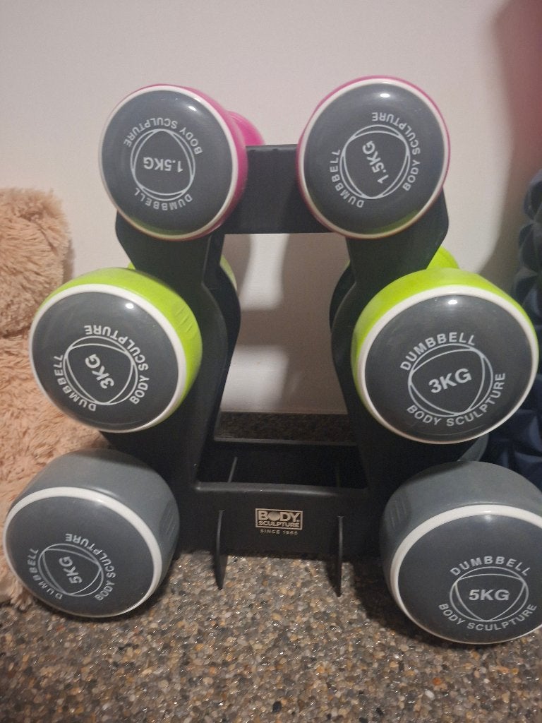 Halters, Sport en Fitness, Ophalen, Nieuw, Rug, Halterset