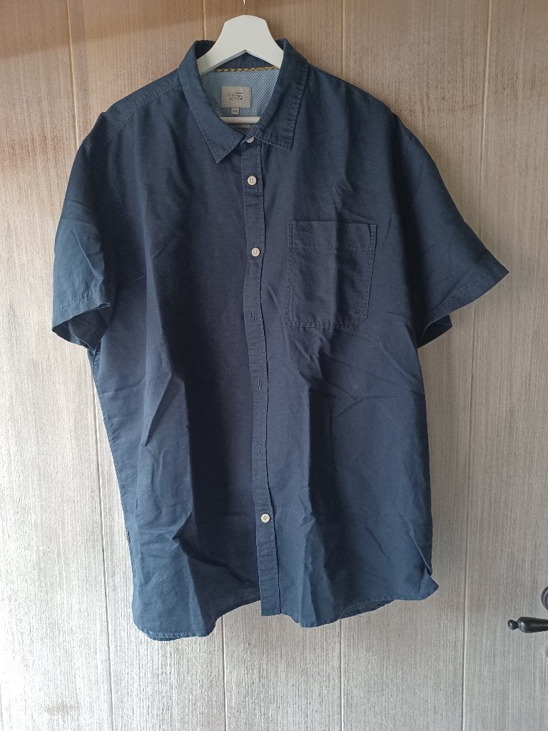 CAMEL ACTIVE HEREN BLAUW HEMD MAAT XXL, Tour de cou 43/44 (XL), Enlèvement ou Envoi, Comme neuf, CAMEL ACTIVE