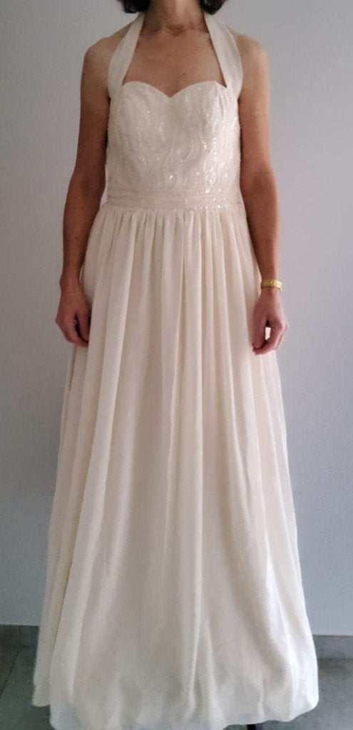 Trouwkleed Mt 40, Ophalen of Verzenden, Nieuw, Beige, Trouwjurk